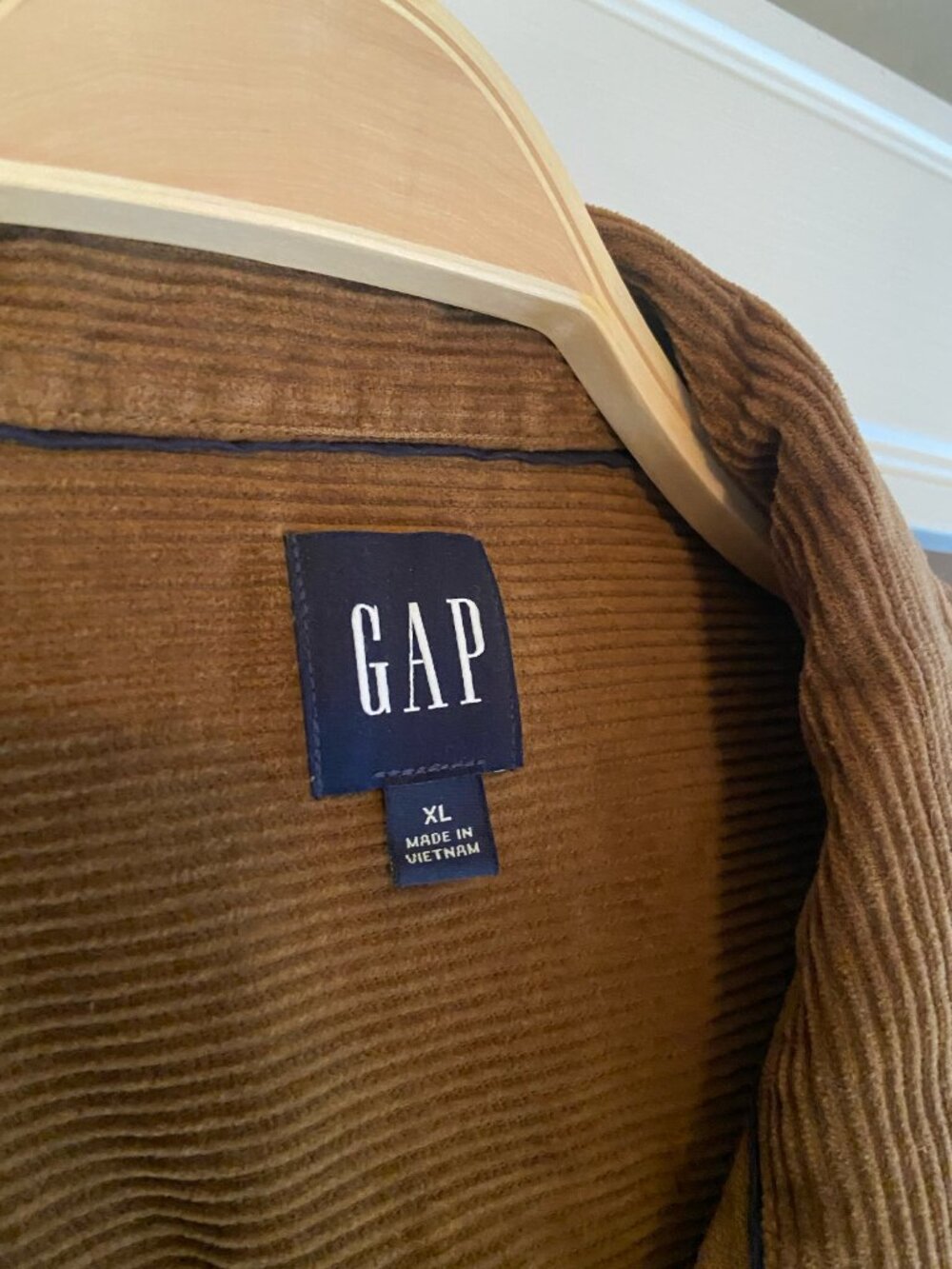 GAP corduroy mens brown button up - Picture 2 of 2